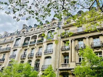 a large building with balconies and balconies on it